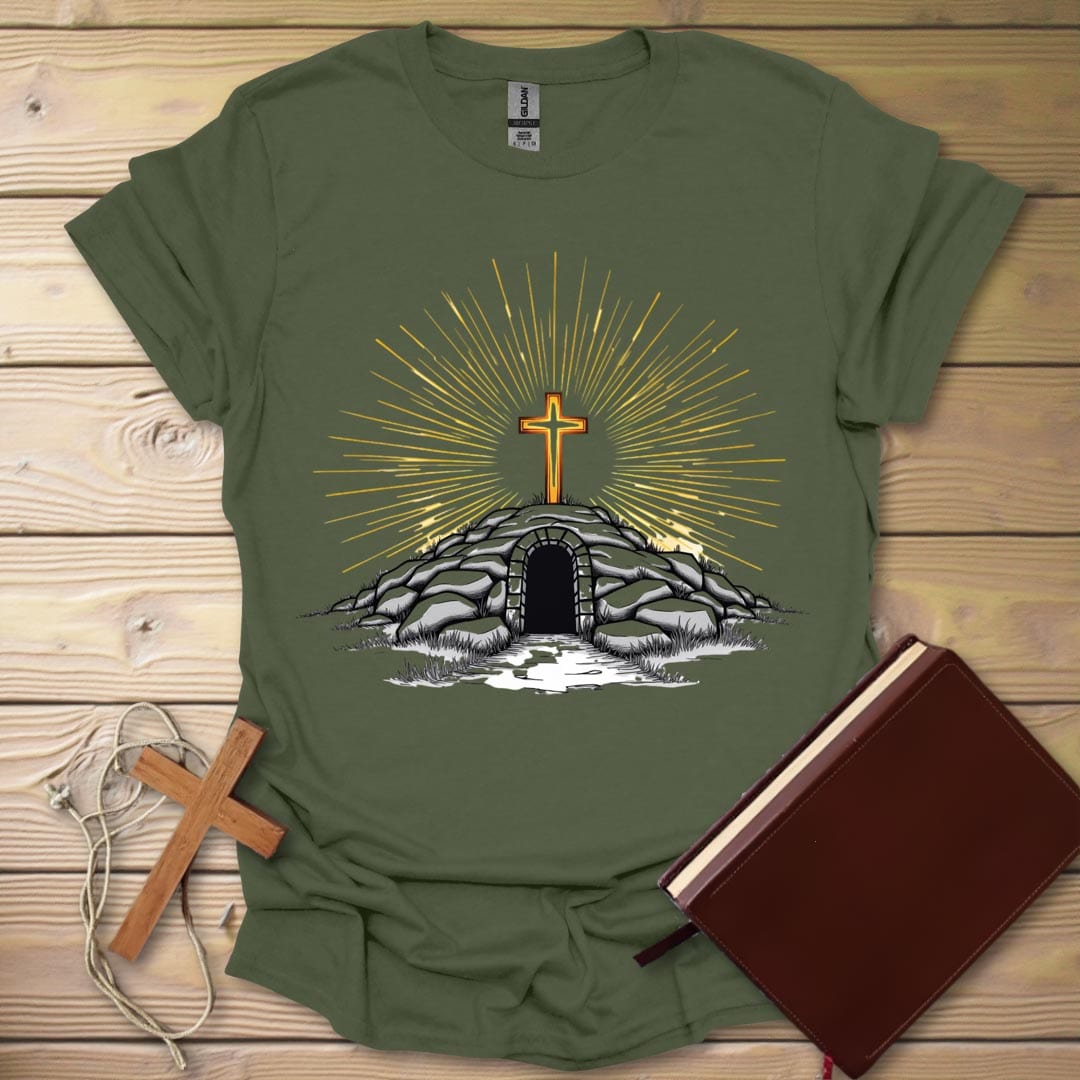 Serene Sunrise T-Shirt Military Green / S