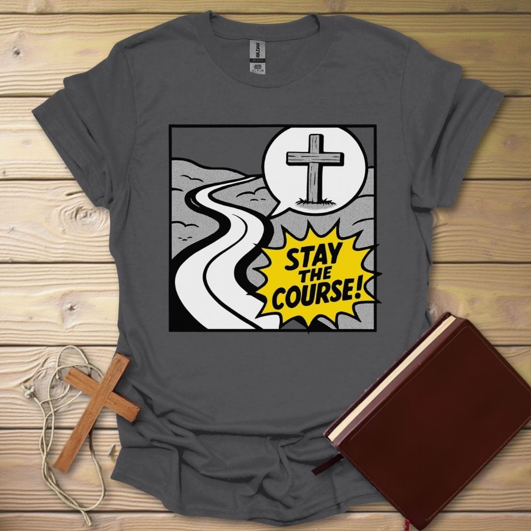 Stay The Course T-Shirt Charcoal / S