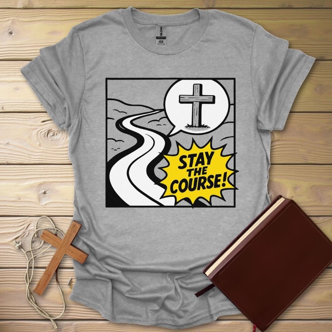 Stay The Course T-Shirt Sport Grey / S