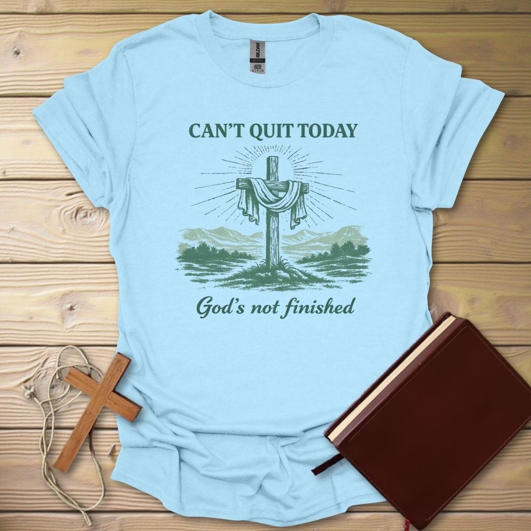 Unfinished Grace T-Shirt Light Blue / S