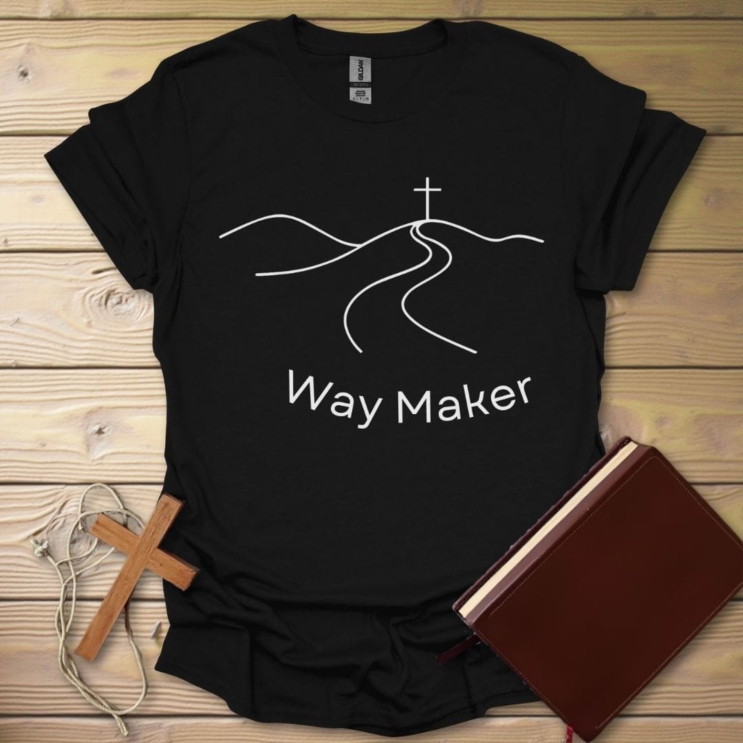 Way Maker Cross T-Shirt Black / S