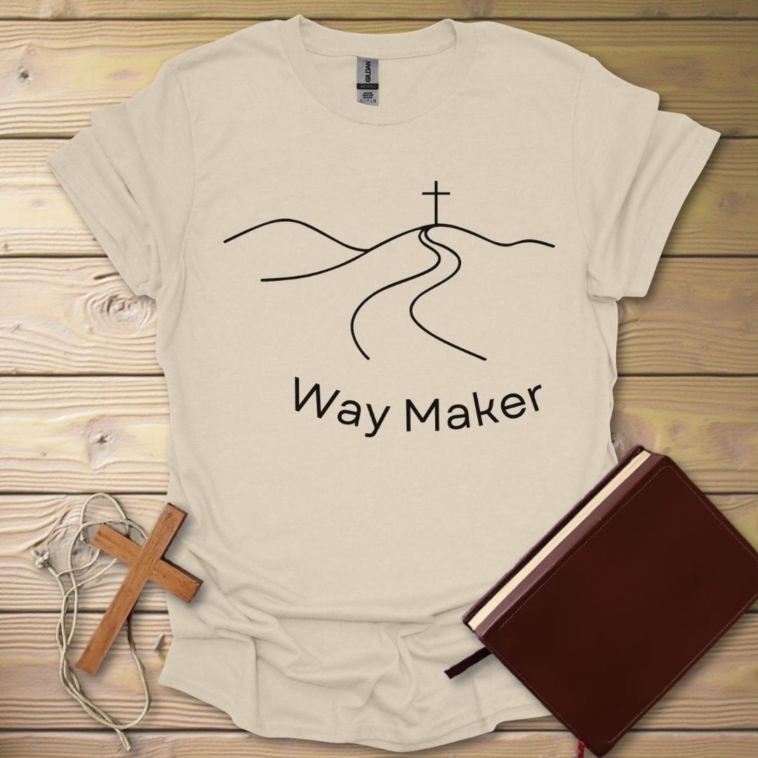 Way Maker Cross T-Shirt Natural / S