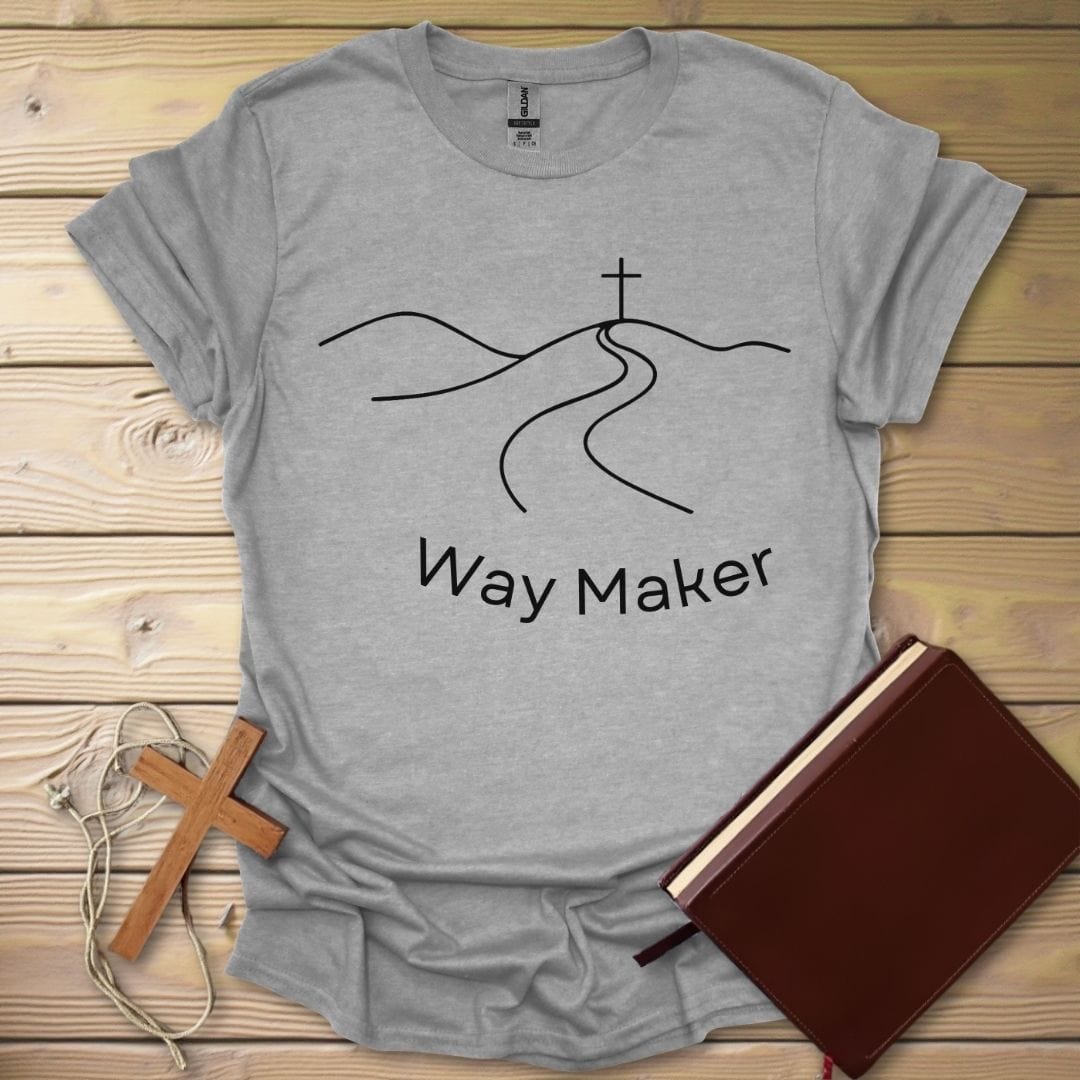 Way Maker Cross T-Shirt Sport Grey / S