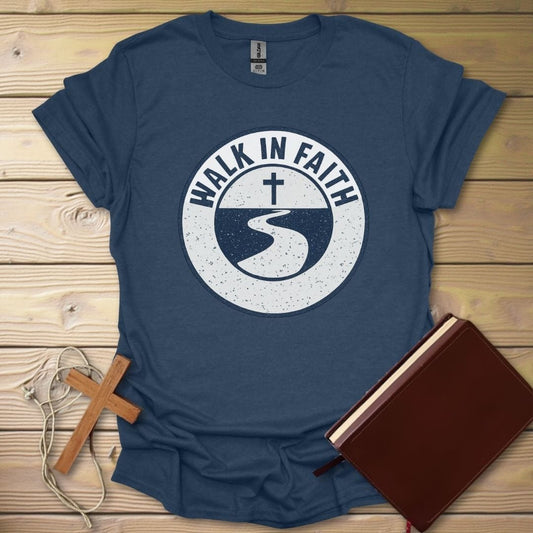 Worn Faith Journey T-Shirt Heather Navy / S