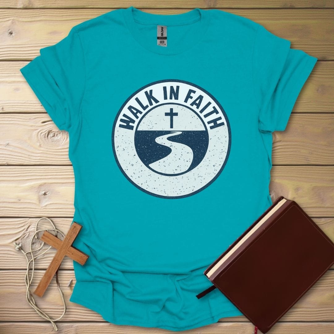 Worn Faith Journey T-Shirt Tropical Blue / S