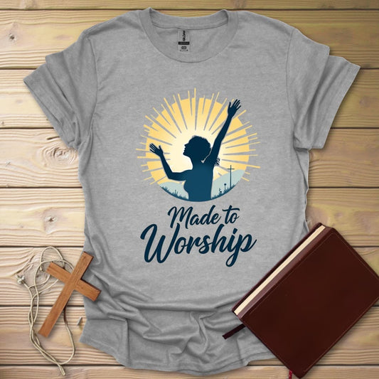Worship Design Circle T-Shirt Sport Grey / S